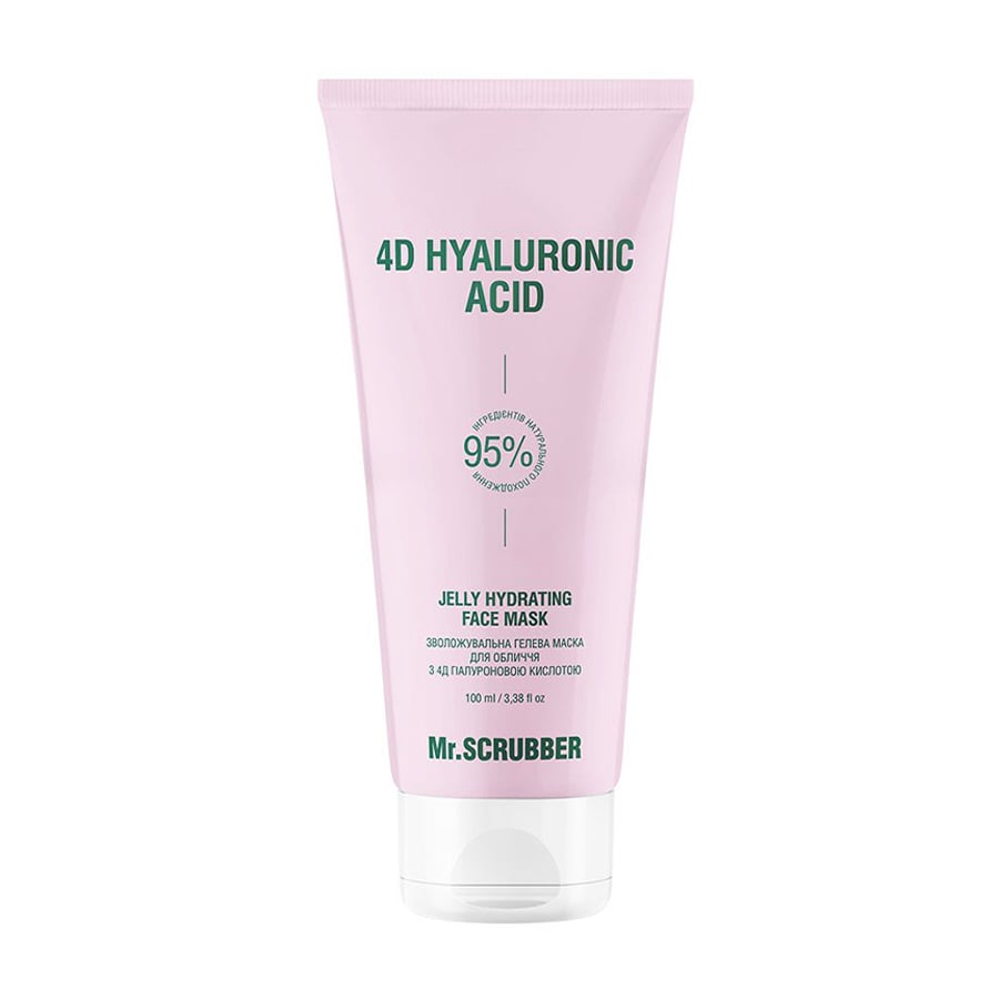 Зволожувальна гелева маска для обличчя Mr.Scrubber 4D Hyaluronic Acid Jelly Hydrating Face Mask з 4Д гіалуроновою кислотою, 100 мл